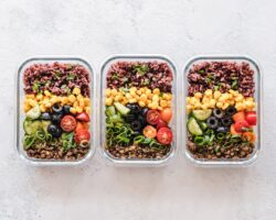 Photo Healthy meal prep